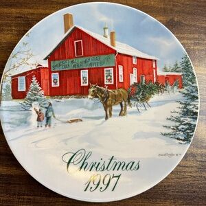 Smuckers 1997 Christmas Collector Plate